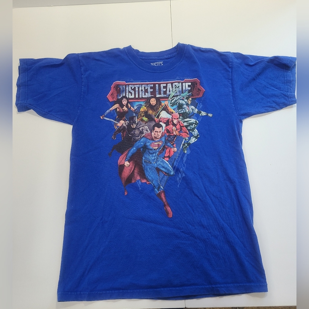 Blue Justice League Graphic T-Shirt